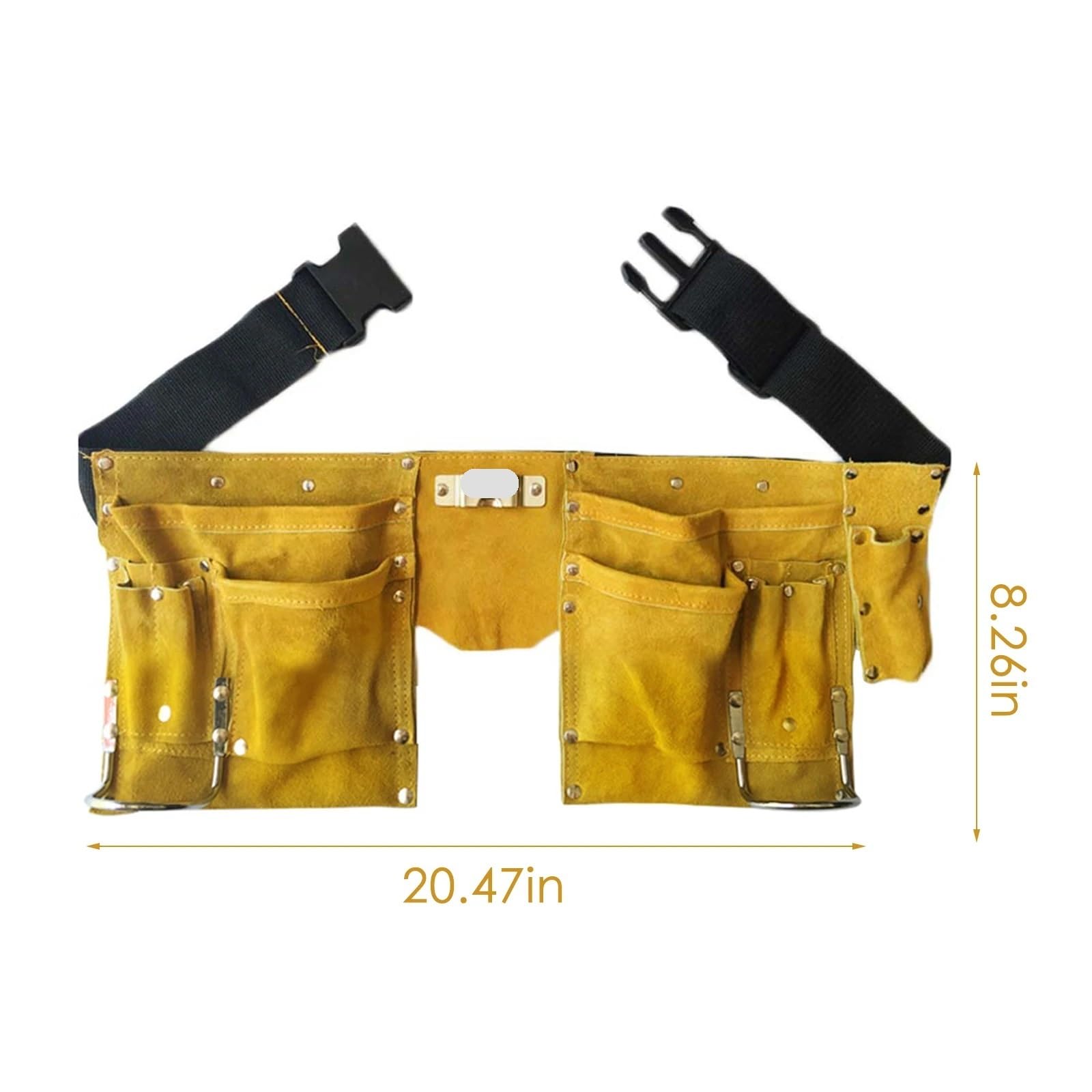 Cinturón de herramientas cuero tipo entrepierna, hebilla liberación rápida, delantal trabajo construcción carpintero, bolsa almacenamiento, cinturón Para Carpintero