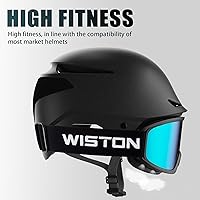 Vista 7 de WISTON OTG - Gafas de esquí y snowboard para hombres, mujeres y jóvenes, 100% protección UV W1
