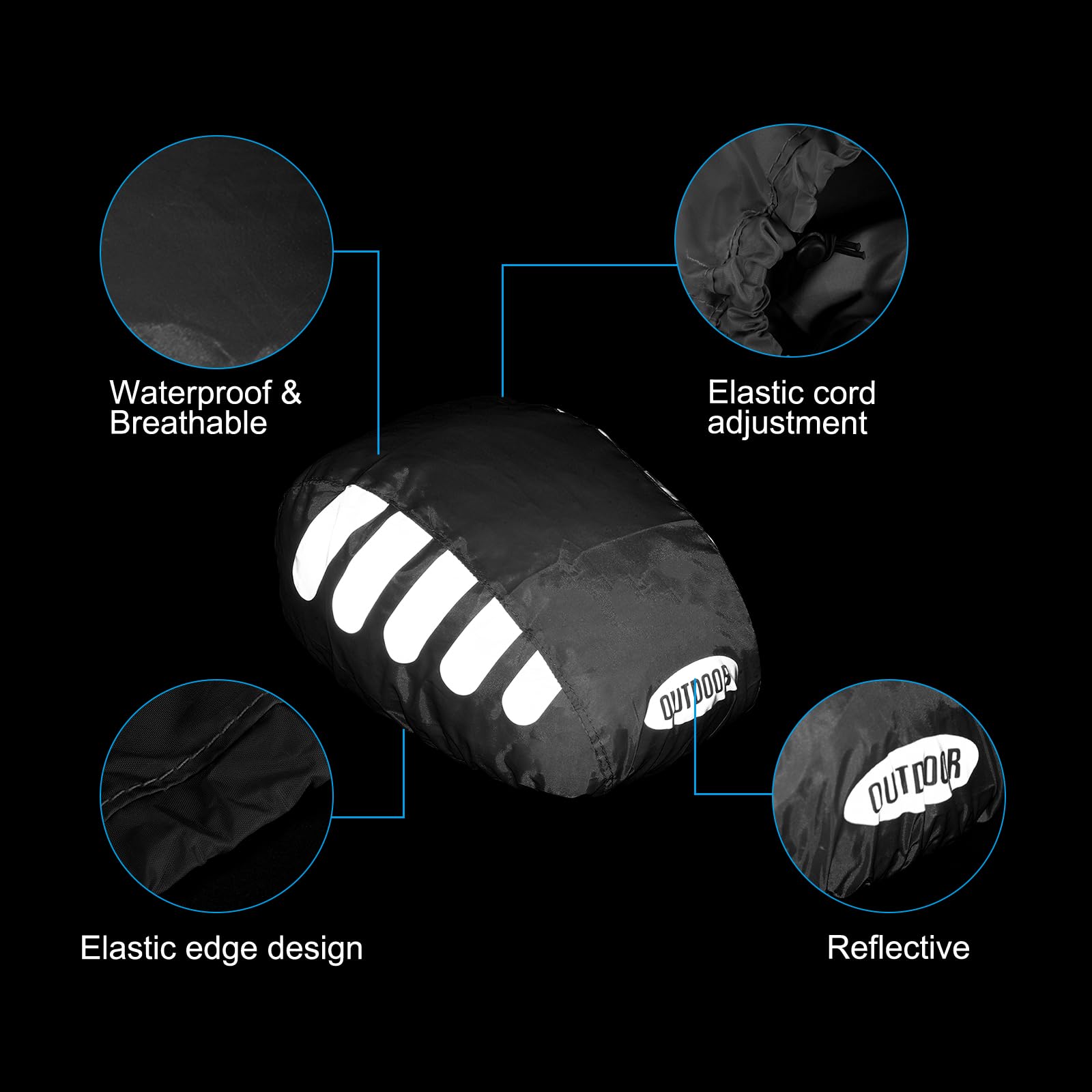 PATIKIL Cycling Bicycle Helmet Cover - Image 3