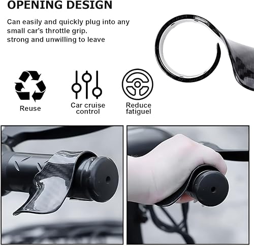 Miniatura 3 de zipelo Motorcyle - Control de crucero, 2 unidades de asistencia de crucero de motocicleta montada en el acelerador, agarres de control de manos y