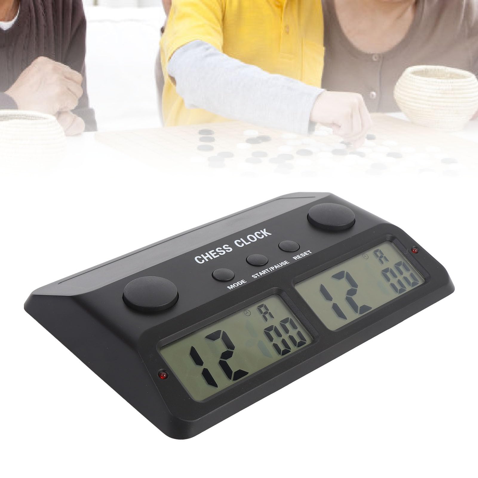 Chess Basic Reloj de Ajedrez Digital y Temporizador de Juego, Reloj de Ajedrez 3 en 1 Temporizador de Ajedrez Digital con Límite de Tiempo de Cuenta Regresiva Función de Agregar