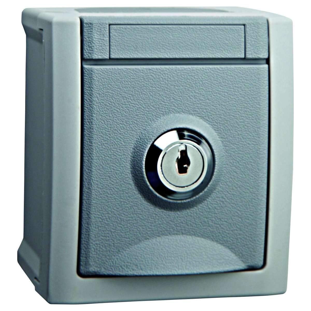 Prise Schuko verrouillable gris Nr 10 pour couper l'accès électrique