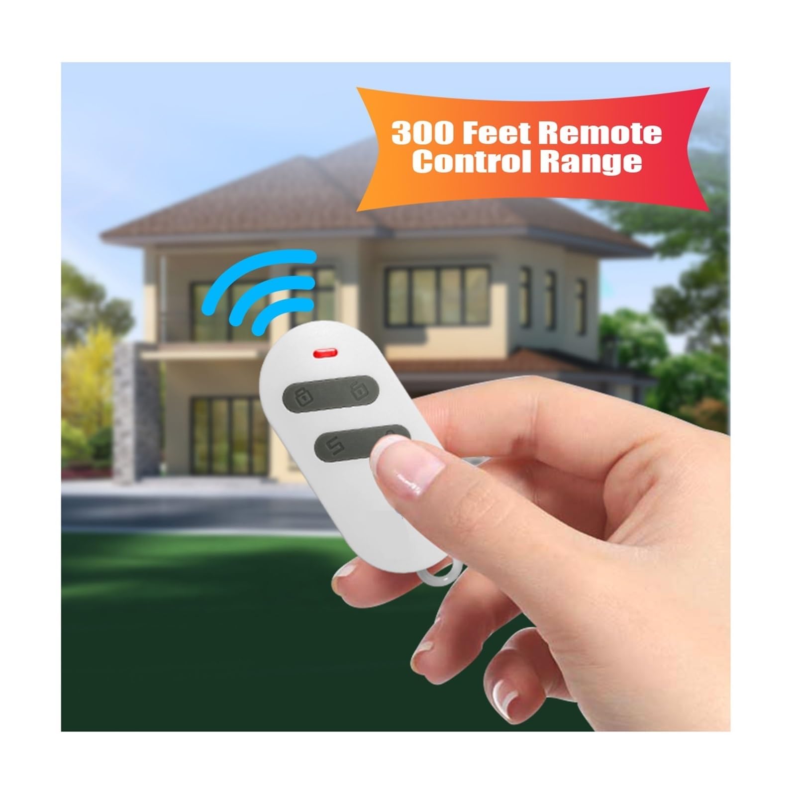 Sistema de alarma Alarma inalámbrica con Sensor magnético for puerta y ventana, 120dB, antirrobo, 300 pies, detectores de Control remoto, sistema de alarma de seguridad for el hogar Tasa cero de falso