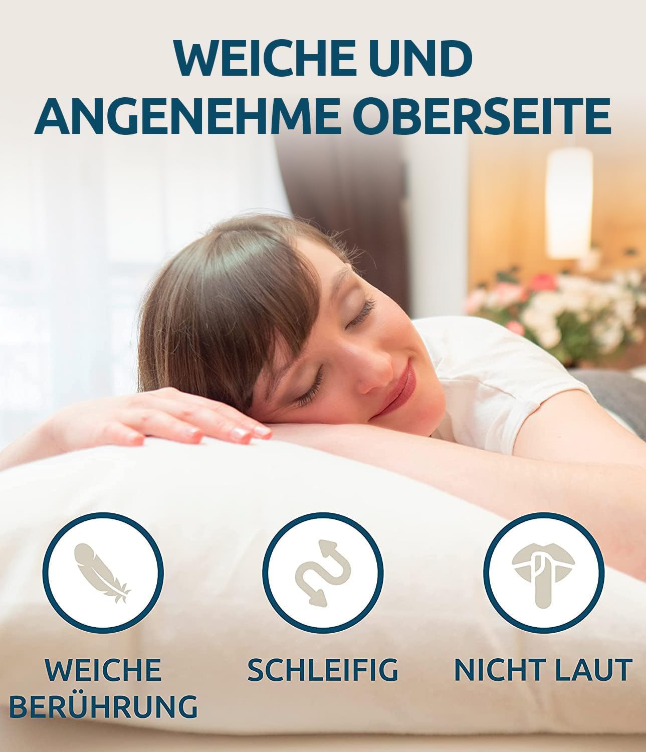 SLEEPZEN Wasserdichte Kissenbezüge 40x80 Cm (2er-Set) – Atmungsaktiv, Oeko-Tex®