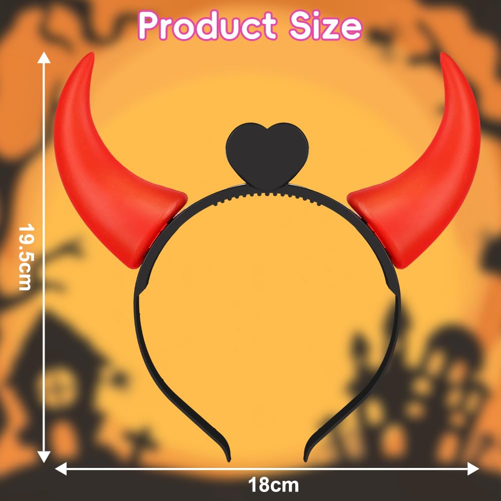 Alaoo 2PCS Devil Horns Head Band - Image 2