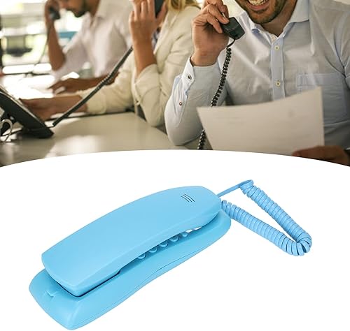 Miniatura 8 de PUSOKEI Teléfono con cable, teléfonos para personas mayores, teléfono de pared de hotel, teléfono de escritorio con cable con función de