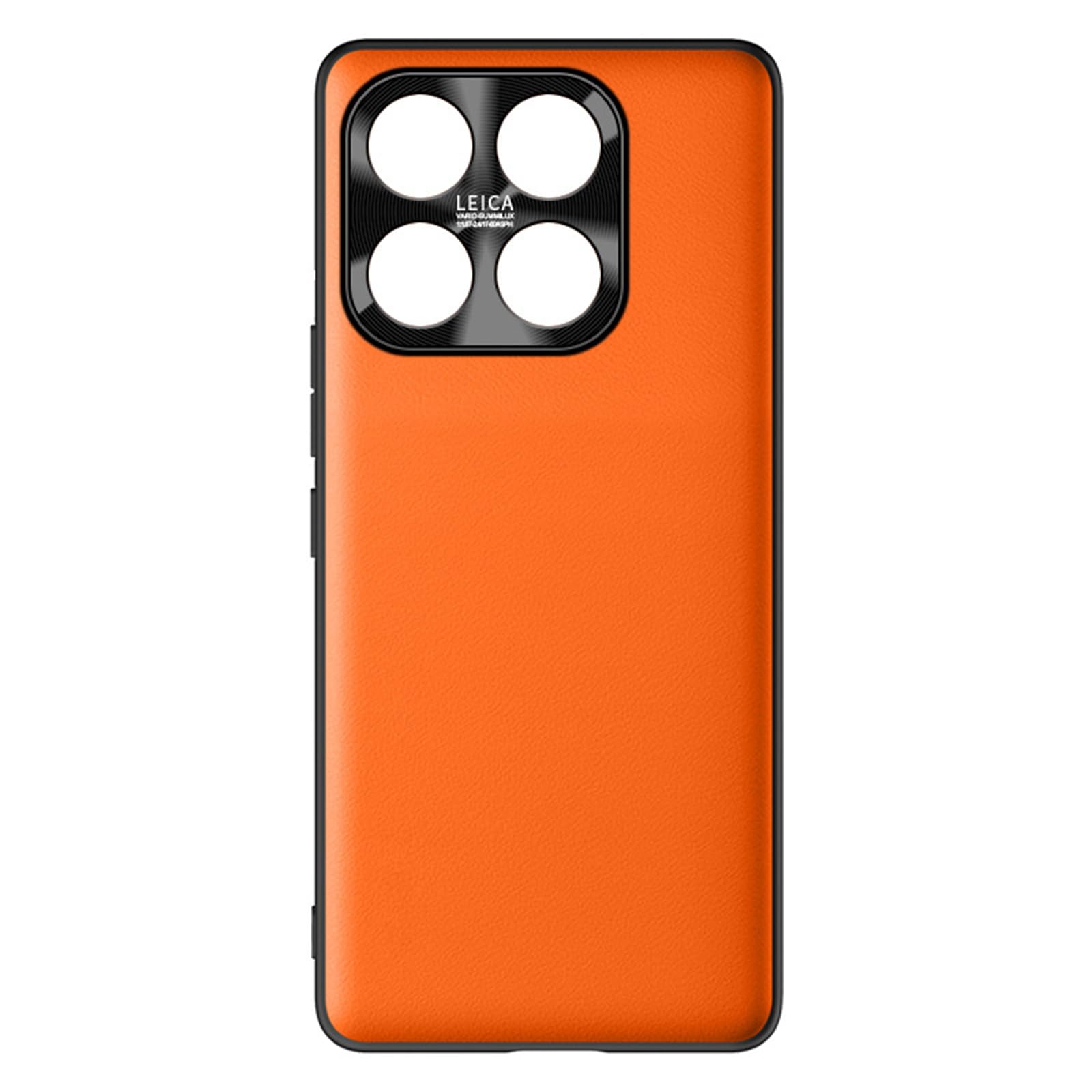 FDUJINH Cover for Xiaomi 17 Max, Liquid Leather Case Soft Touch with Camera Protection Shockproof Slim Shell,Orange,17Max