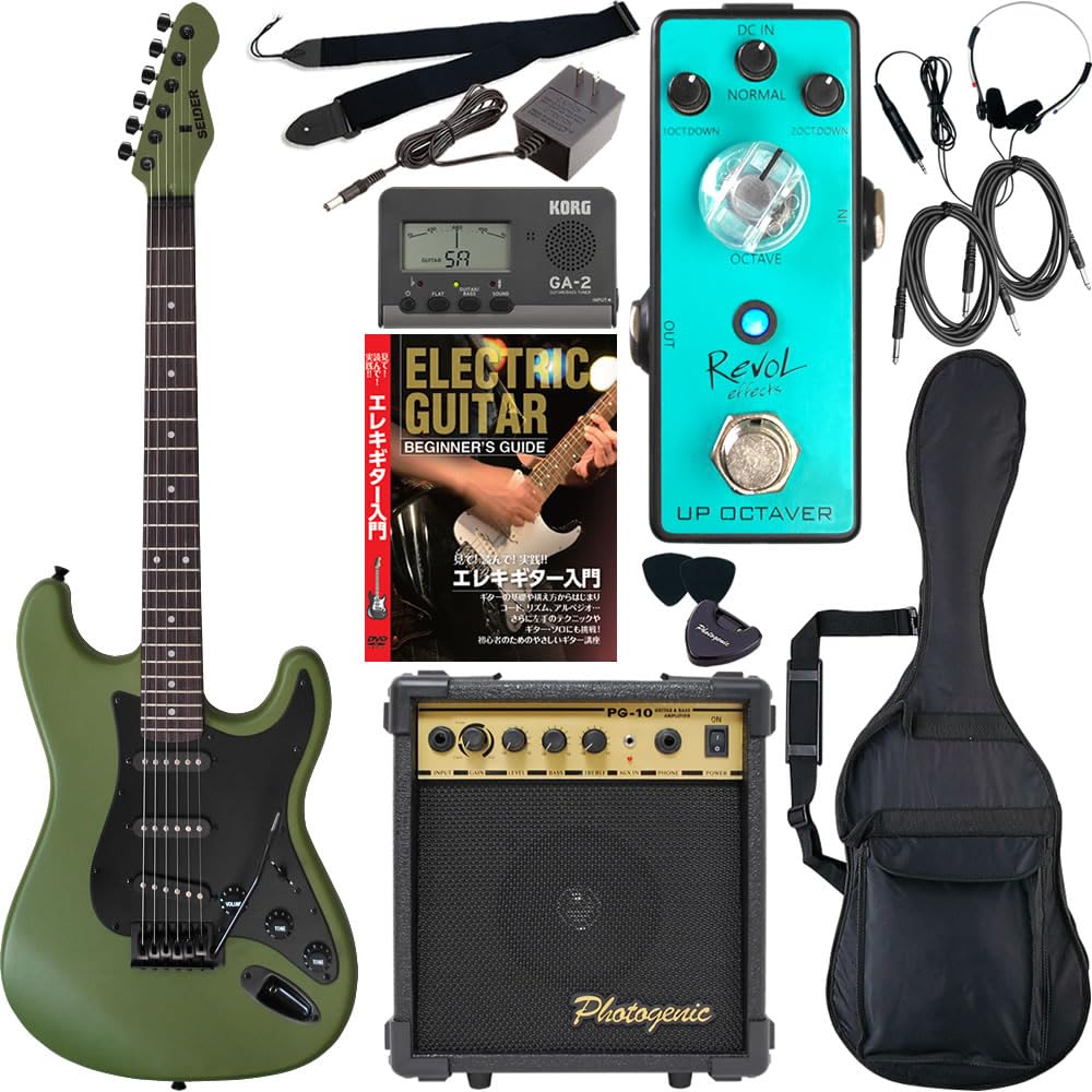 SELDER セルダー エレキギター ストラトキャスタータイプ ST-16/AMG サクラ楽器オリジナル Revol effectsエフェクター入門セット 【オクターバー UP OCTAVER/EOT-01】