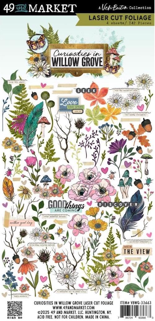 Curiosities in Willow Grove Laser Cut Foliage