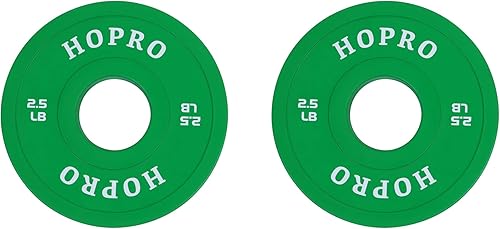 Juego de placas fraccionarias olímpicas de cambio de cada 14, 12, 34, 1, 1.25, 2.5 y 5 libras