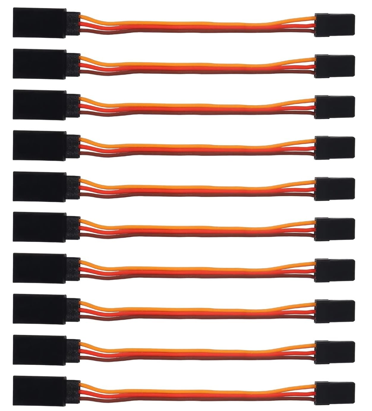 60core 15/20/30/50/60cm RC Servo Extension Cord Cable Wire Lead JR for Rc Airplane ACCS DIY Parts (10pcs 500mm 60core)