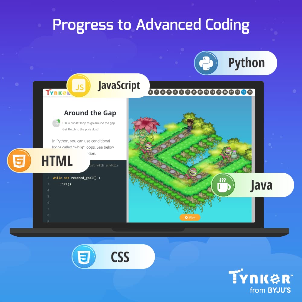 Amazon.com: Tynker - Coding Educational Program for Students - Access all  of Tynker - 12 Month Subscription - Online Learning - Self-Paced - Ages  5-18 - All Coding Levels, Online Coding Games - Children and Teens : Toys &  Games