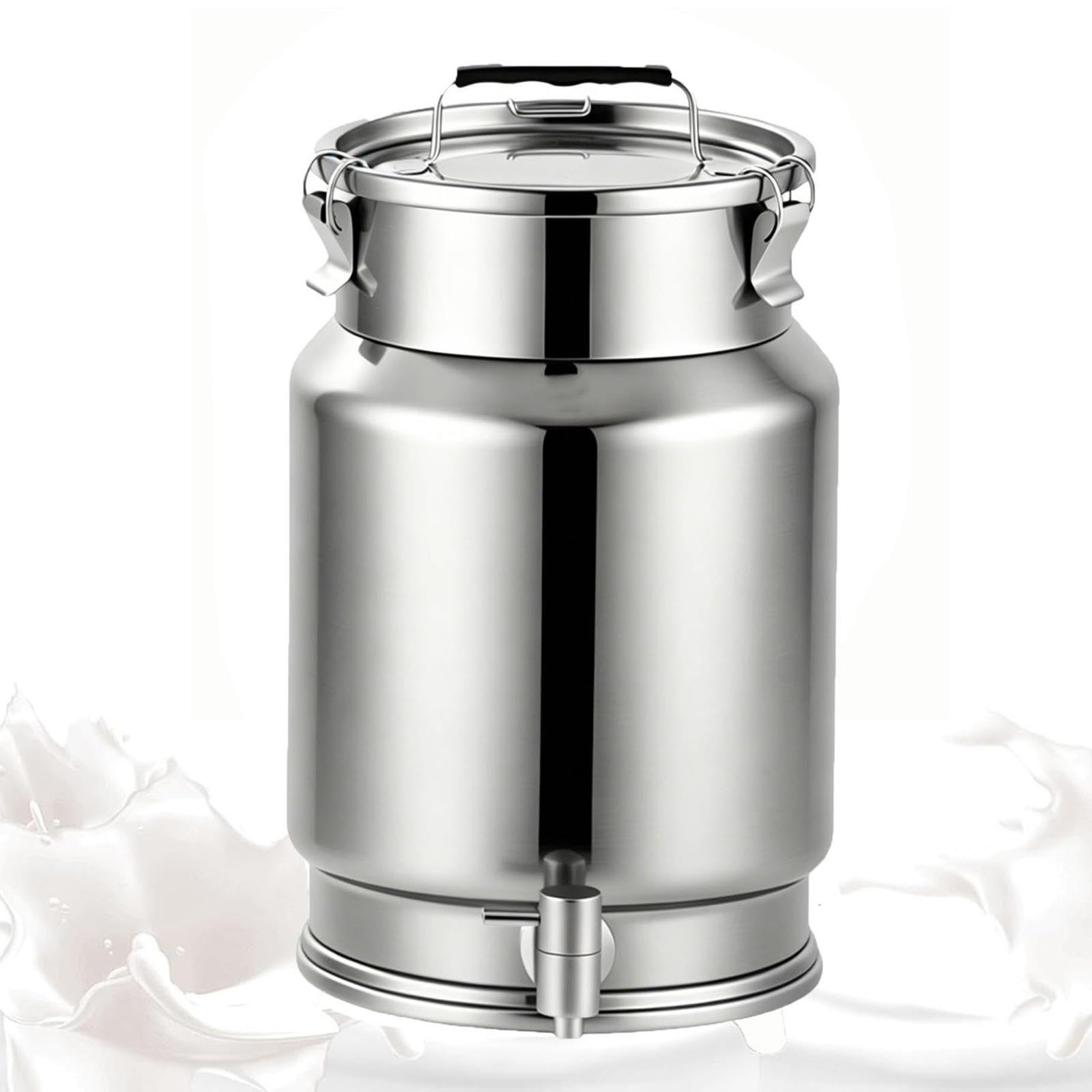 lechera Acero Inoxidable con Grifo Acero Inoxidable con Tapa,A-20L