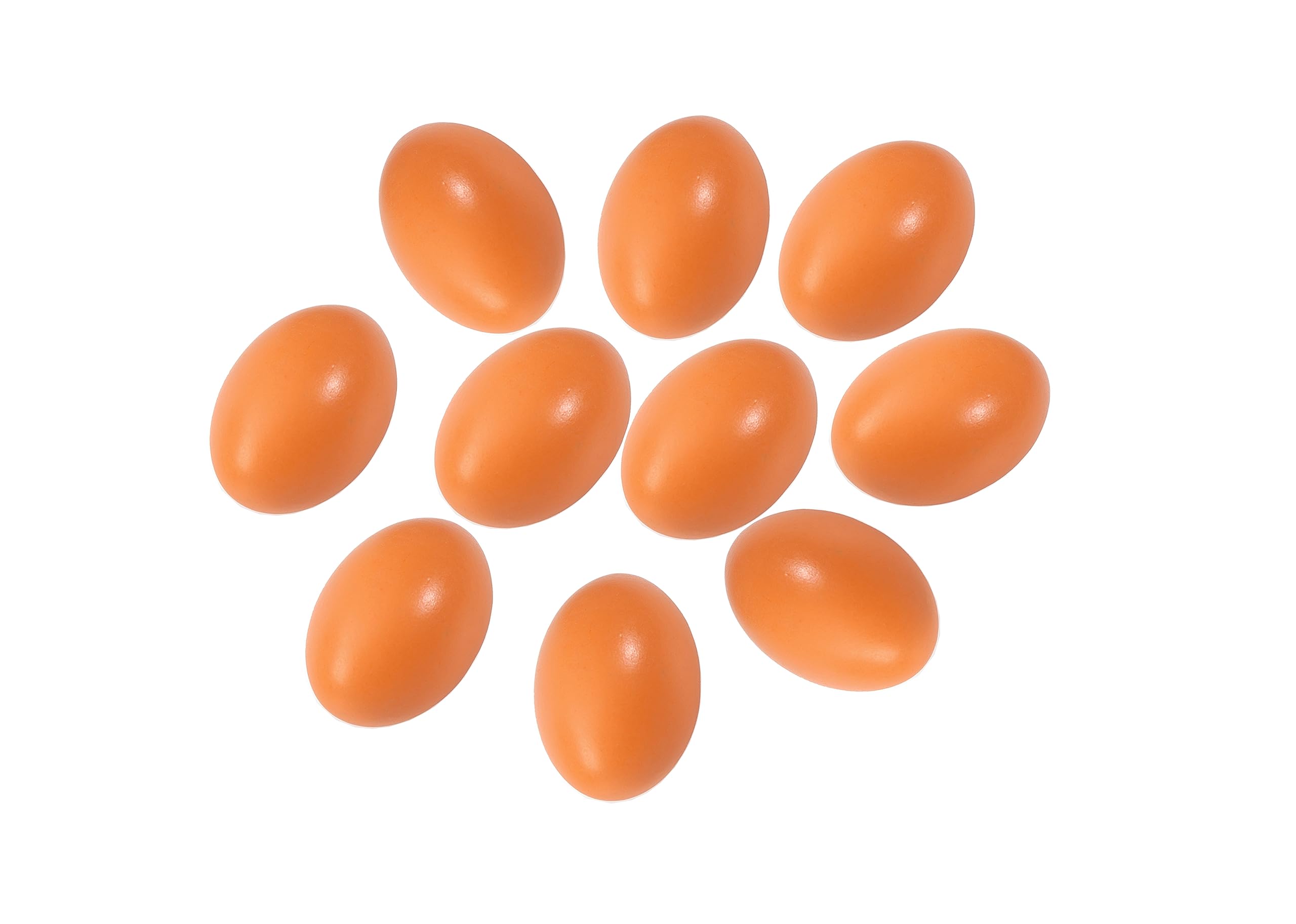 Œufs de poule faux en bois Azatemgo | Lot de 10 pièces