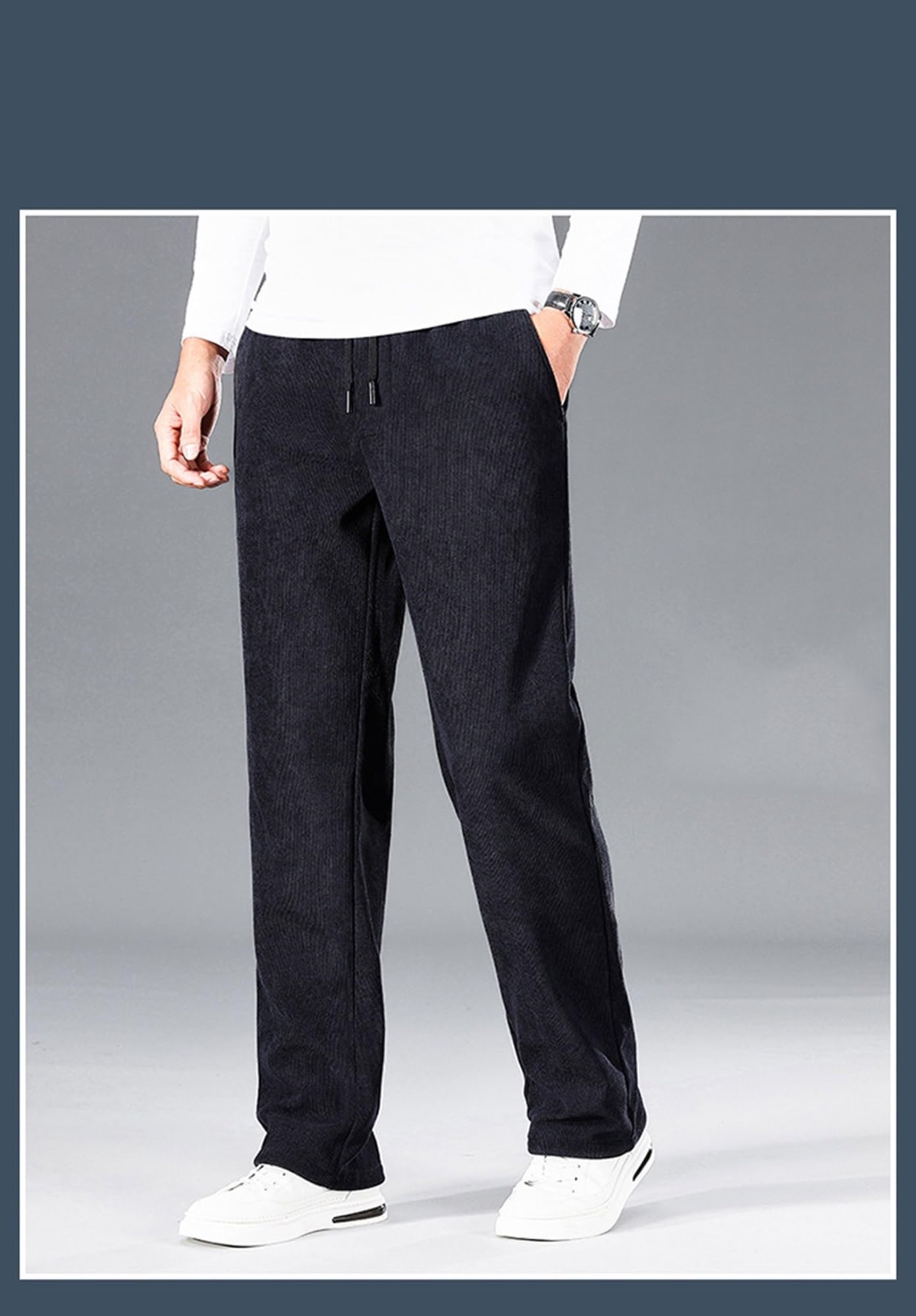 DTREEL Pantalones De Chándal De Invierno For Hombre Pantalones Deportivos For Hombre Pantalones De Chándal Pantalones Casuales Pantalones De Chándal De Algodón Pantalones De Chándal Con Cordón