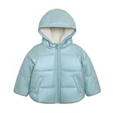 Girls' Winter Coat Puffer Jacket with Sherpa Lined Hood