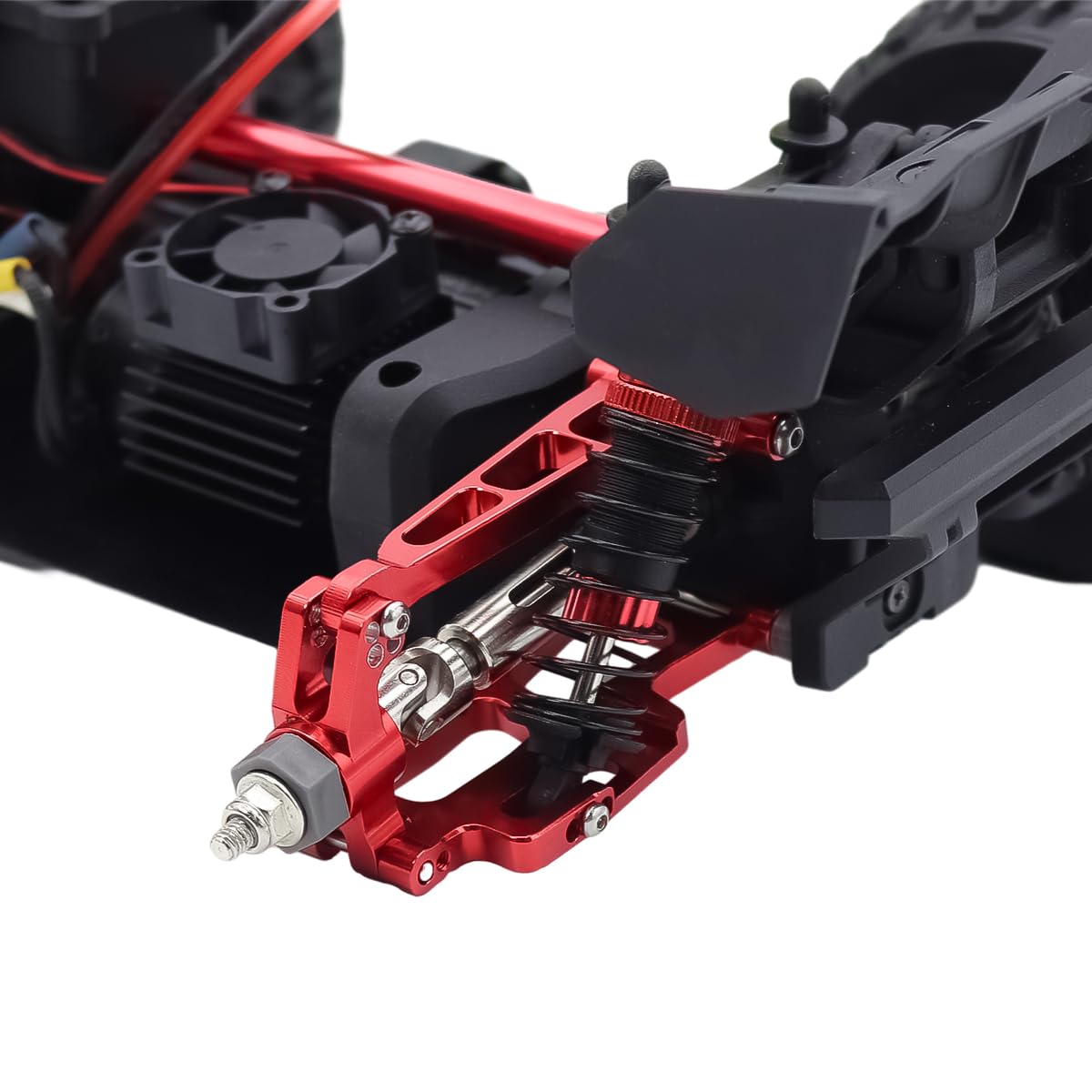 for Mjx 14210 14209 H14BM Metal RC Car Upgrade Spare Parts,8 Sets (Red, MJX 14209 14210 Parts-8 Sets)