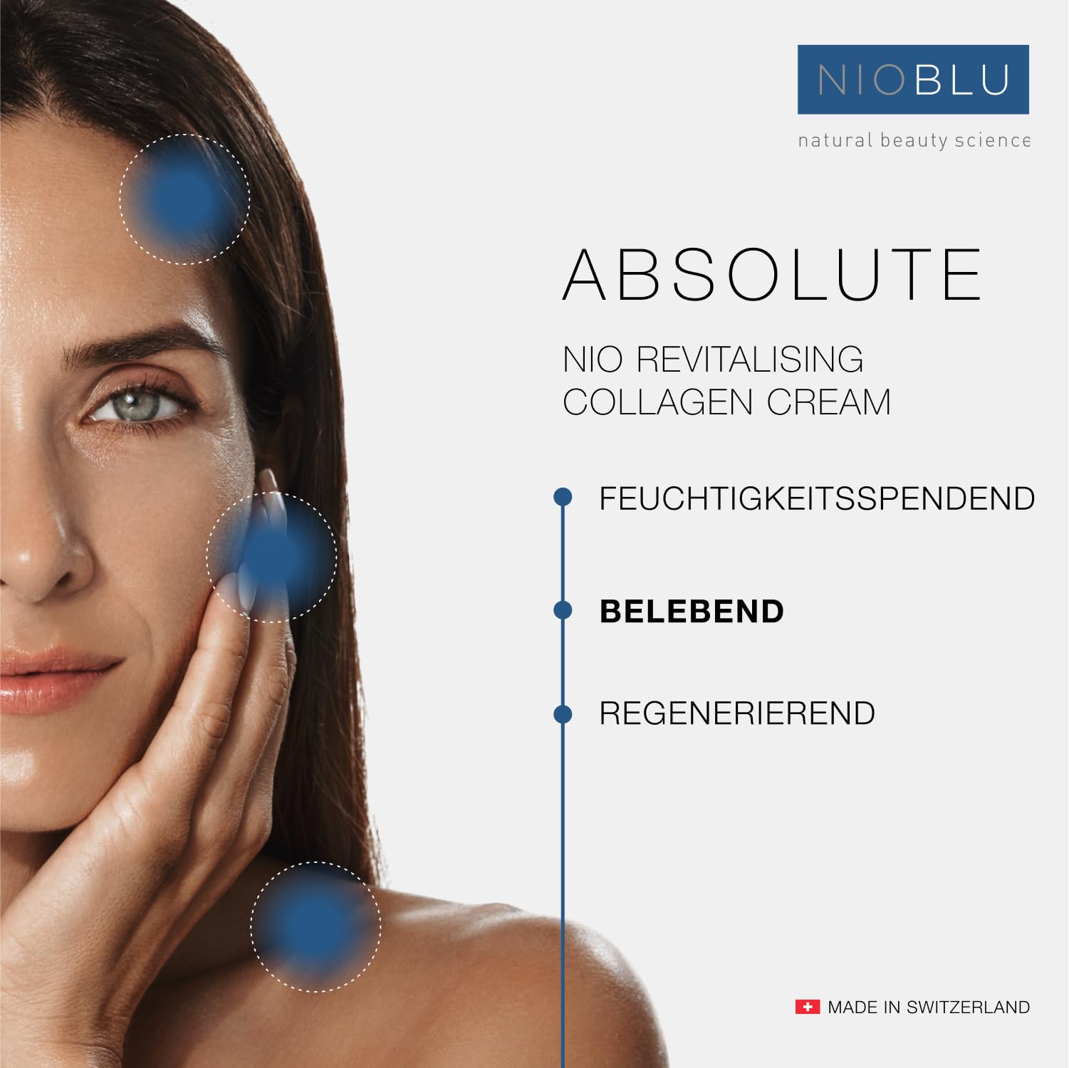 Nio-Collagen Revitalisierende Creme 50 ml – Mit Niosoma NIO-ACTIVE – Anti-Age Straffende und Tonisierende Creme