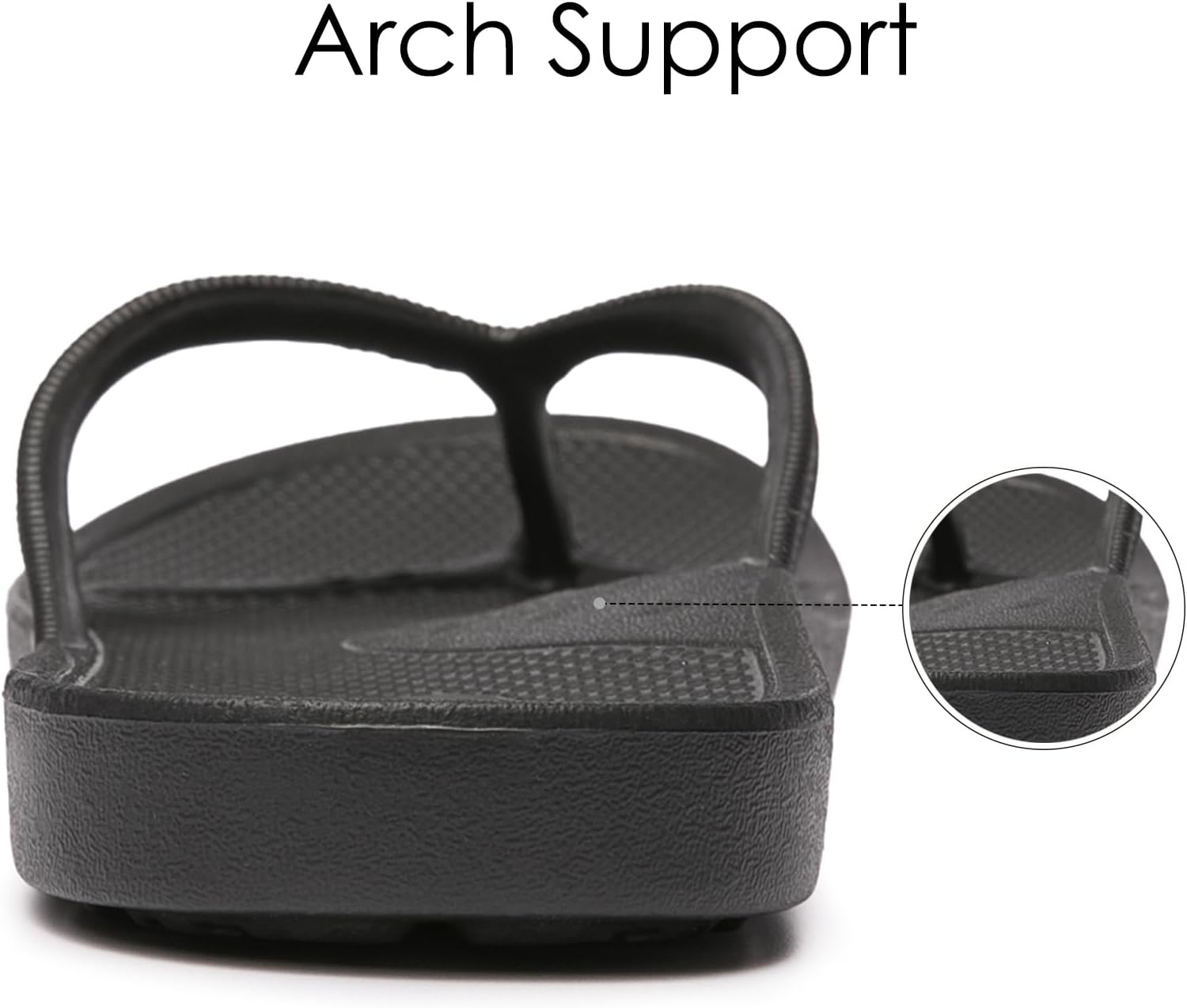 Huayuanwell Women's Flip Flops Thong Sandals Shower Slippers Beach Pool Bathroom Slides Sandals - Image 3