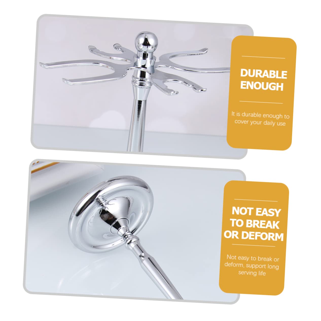 Ipetboom 2pezzi Per Rasoio e Inossidabile Organizer Antiscivolo Per e Spazzole Accessorio Per