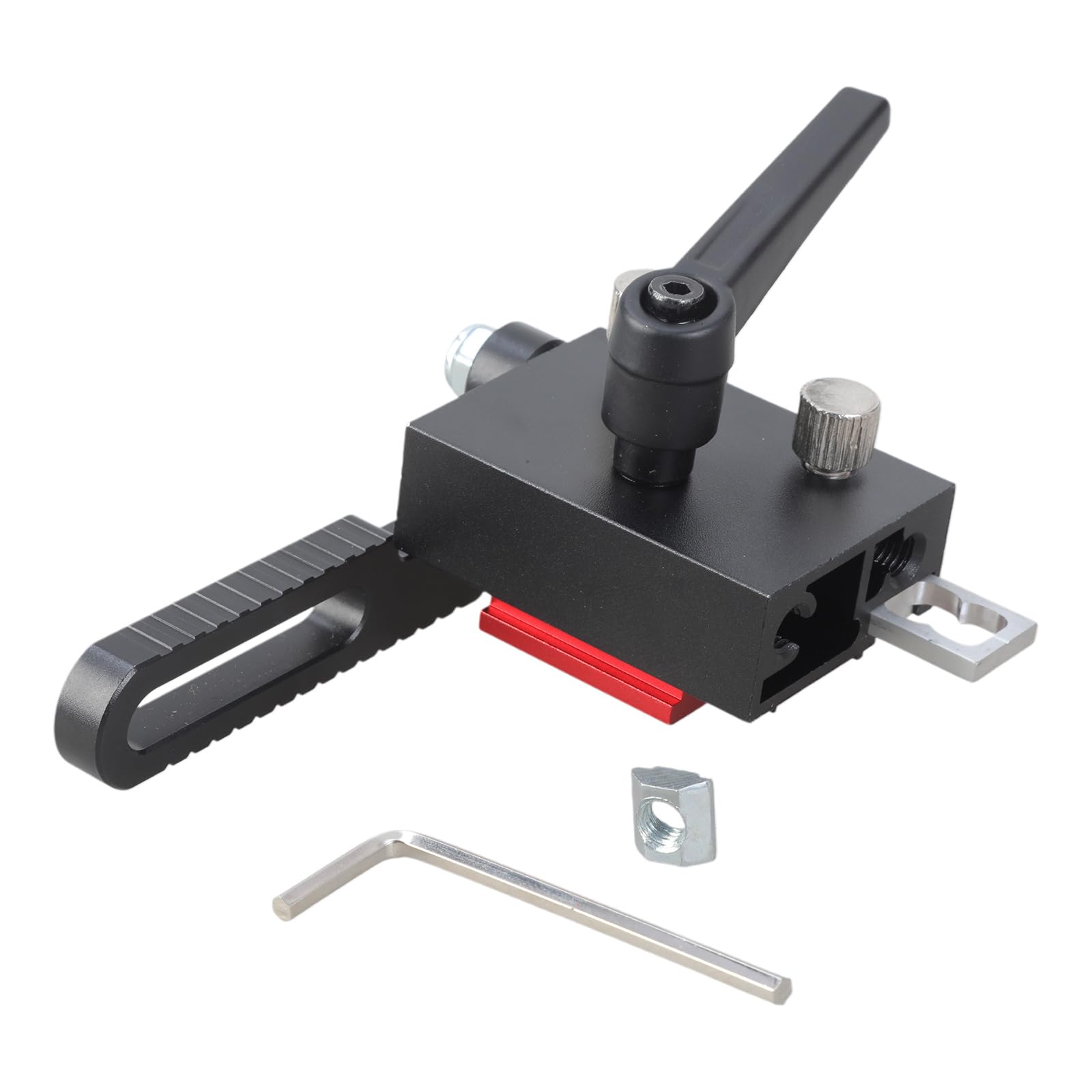 Tsophreniq Black Fence Flipping Stop Aluminum T Track Limit Type 75 Accessories For Shaped Tracks Woodworking Slot Track Woodworking Accessories
