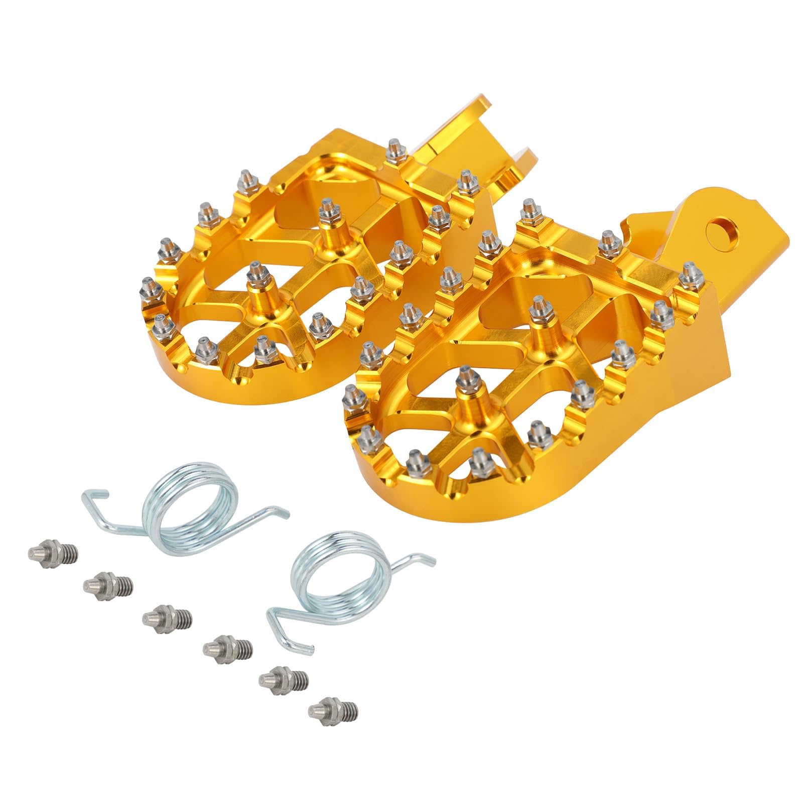 EOEIIQXZJXG Motorcycle Footrest Pegs, for Kawasaki KX250 KX250F KX250X KX450 KX450F KLX450R KX450X KX Rider Passenger Footrest CNC aluminum Non-slip Pegs Footstool,B