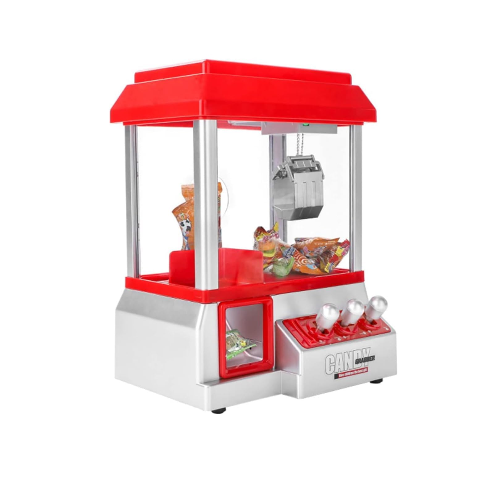 EVERGOODS Mini Claw Candy Grabber Machine for Kids, 30.5×22×17 cm Arcade Machine for Chocolate, Toys & Treats