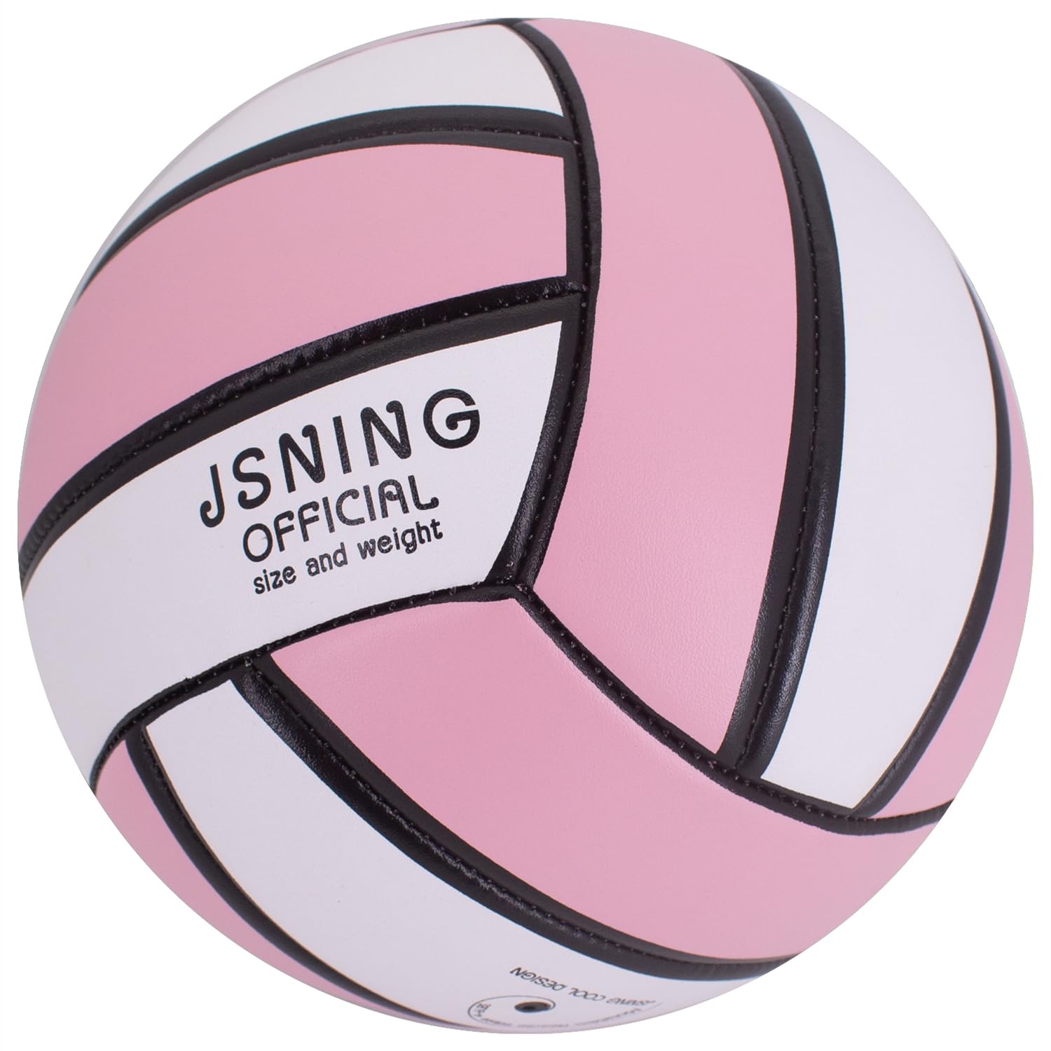 JSNING Pink Volleyball,Soft Touch,Volley lite for Outdoor Indoor Beach Game,Official Size 5,Classical Minimalist Design