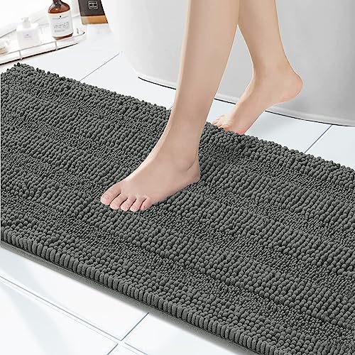 Granbest Rutschfeste Badematte, super wasserabsorbierend, Chenille-Bodenmatte, maschinenwaschbar,...