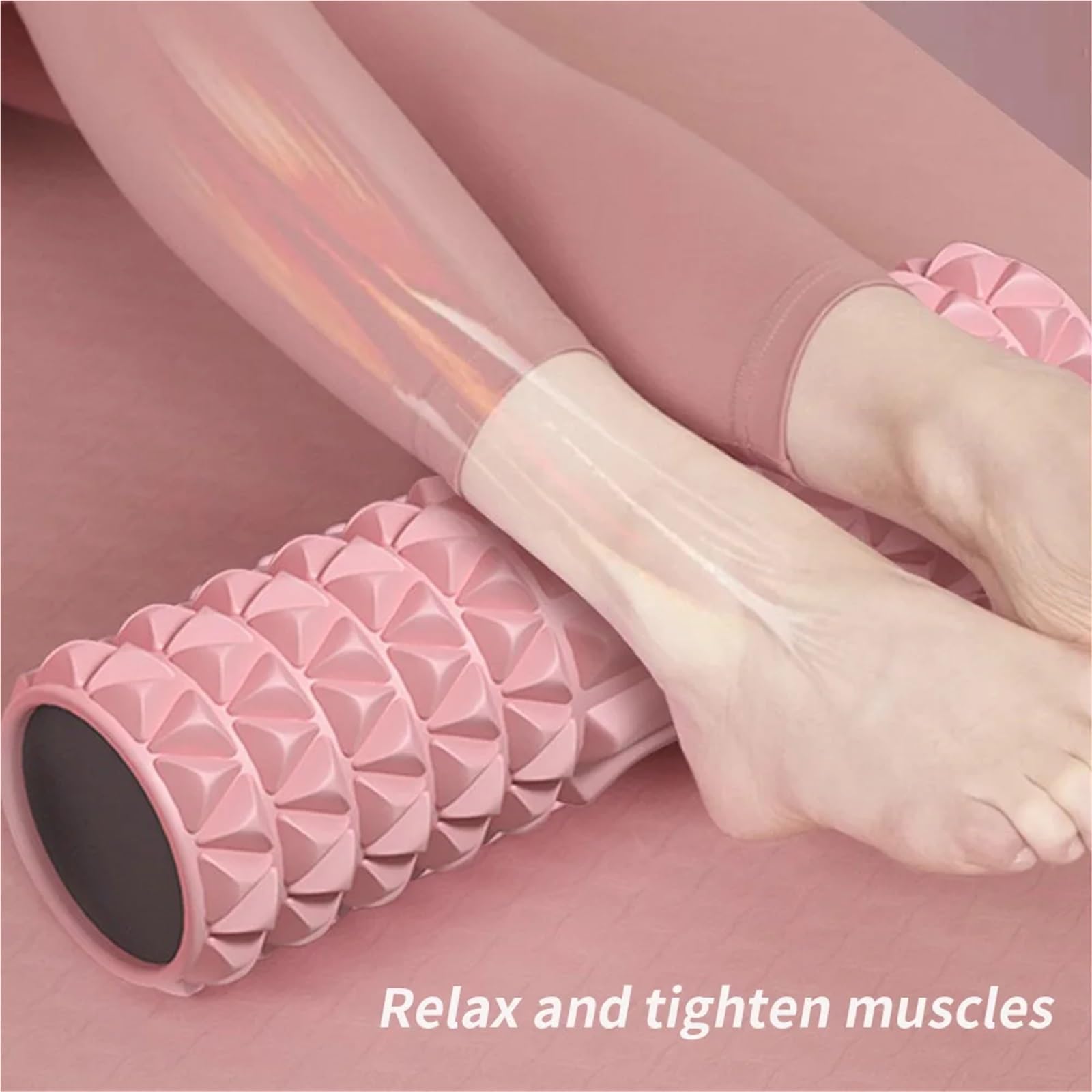 Rodillo de masaje sólido, rodillo con eje espuma, relajación muscular Para Entrenamiento(Color2)