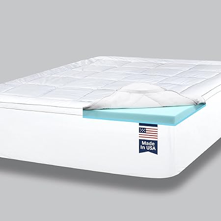 Amazon Com Viscosoft 4 Inch Pillow Top Gel Memory Foam Mattress Topper Cal King Made In Usa Serene Dual Layer Mattress Pad Home Kitchen Amazon Com Viscosoft 4 Inch Pillow Top Gel Memory Foam Mattress Topper Cal King Made In Usa Serene Dual Layer Mattress Pad Home Kitchen