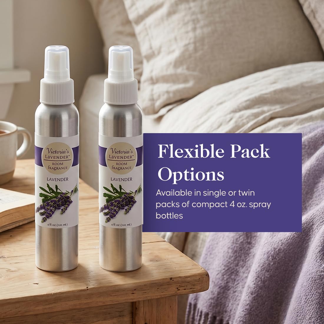 Victoria's Lavender Room Fragrance Spray - Lavender Scent 2 Pack, 4 oz view 6
