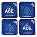 CornholeAce Legendary - Navy Blue (Set of 4 Bags) - Professional Cornhole Bags - ACE Pro Stamped
