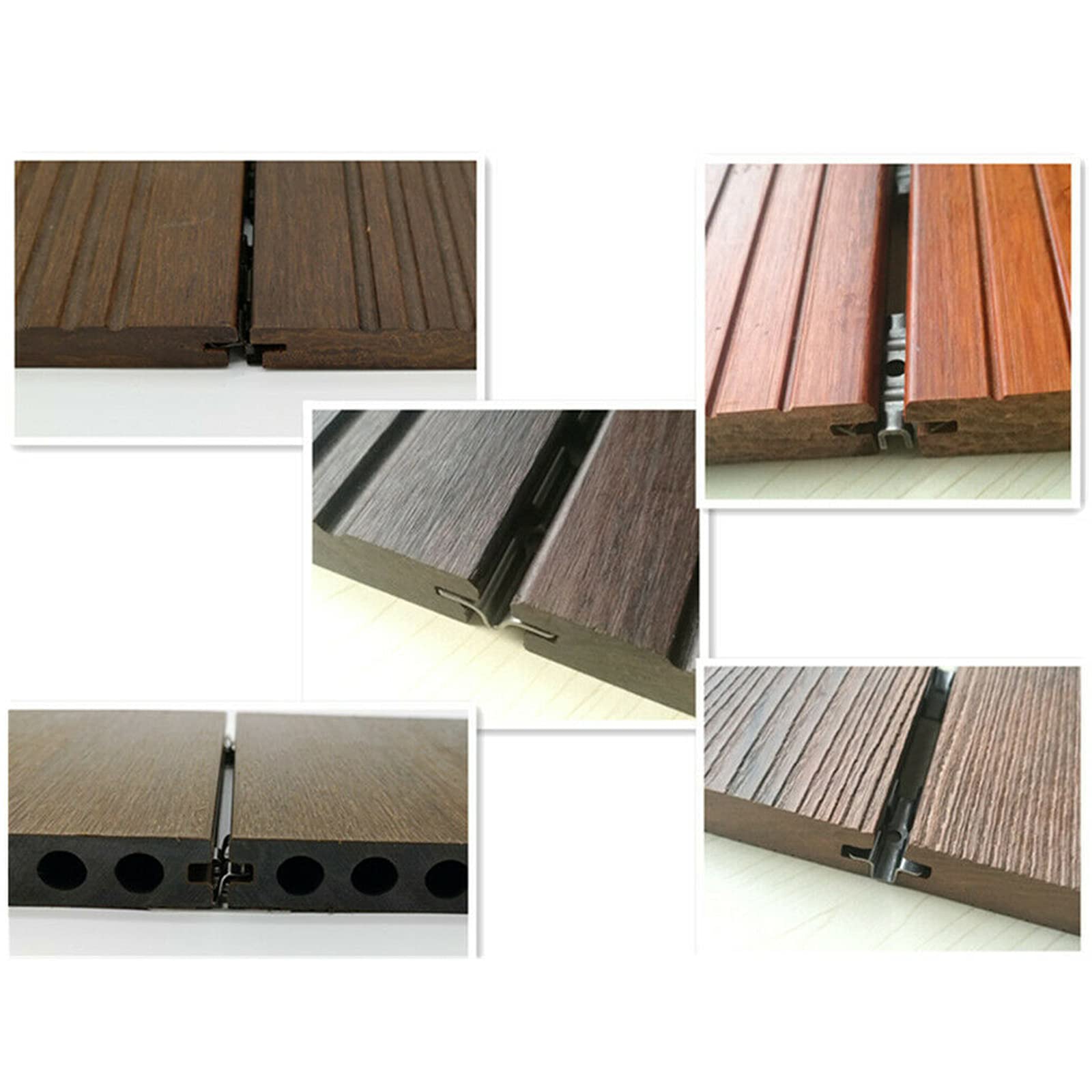 Klipsy tarasowe ze stali nierdzewnej WPC 8-10 mm (10 mm) 100 szt