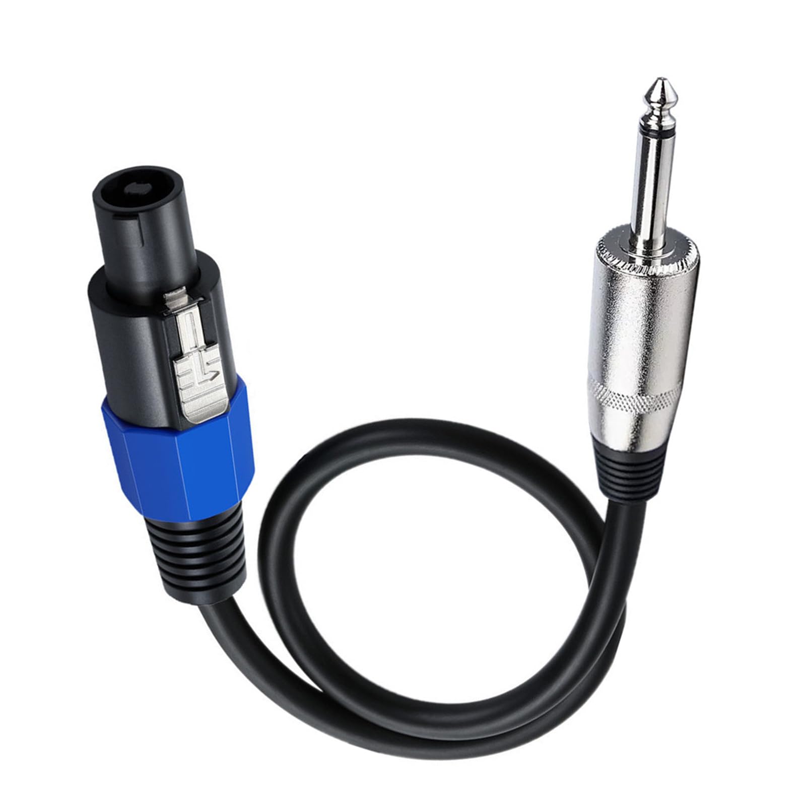 Cavo adattatore maschio da 6,35 mm a maschio Speakon maschio da 6,35 mm a connettore maschio Speakon per amplificatore di potenza altoparlante mono da 6,35 mm amplificatore per chitarra
