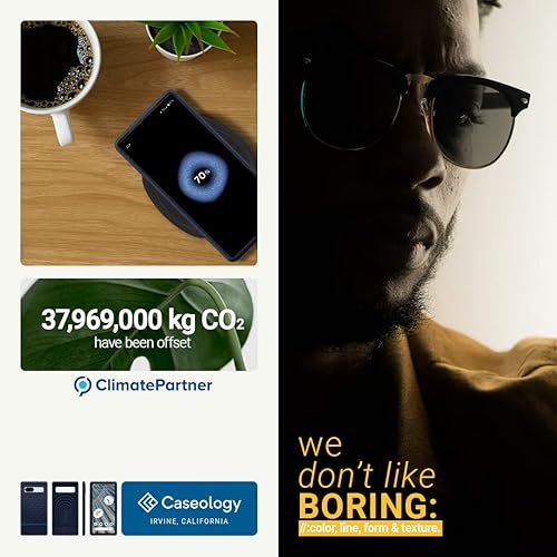 Miniatura 7 de Caseology Parallax - Funda 5G para Google Pixel 7a, probada en caídas de grado militar, diseño ergonómico mejorado (2023), color azul medianoche