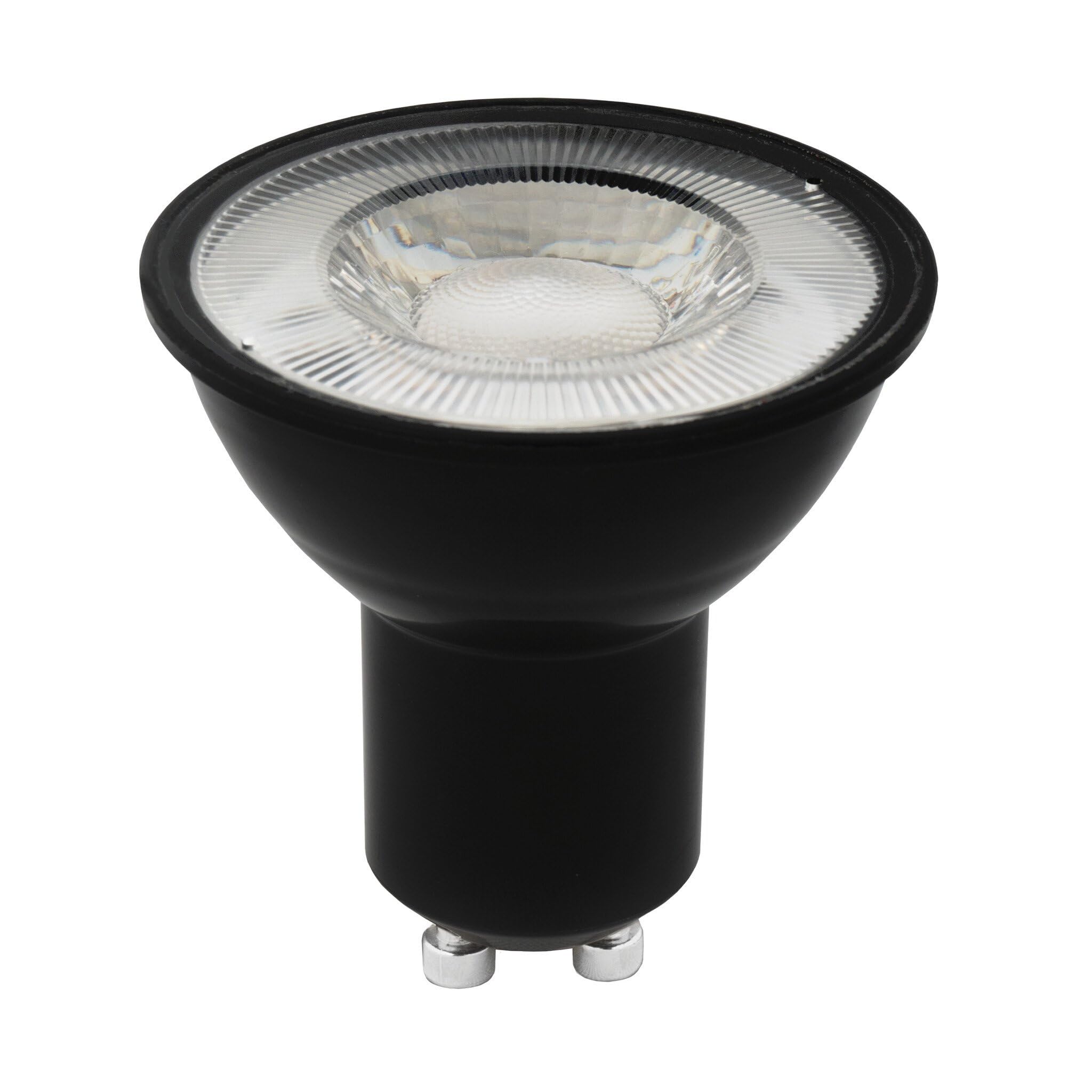 Ledvion - Dimmbarer GU10 LED Spot Schwarz, 3W, 2700K, 345 Lumen, SMD LED Chips, Vollglas, Energieeffizient, Ideal für Einbaustrahler und Deckenleuchten