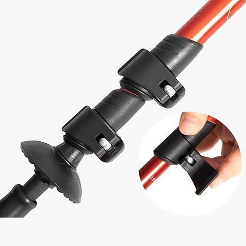 Miniatura 5 de Paquete de 2 bastones de senderismo de repuesto para palanca de senderismo para palanca al aire libre, senderismo, escalada, raquetas de nieve,