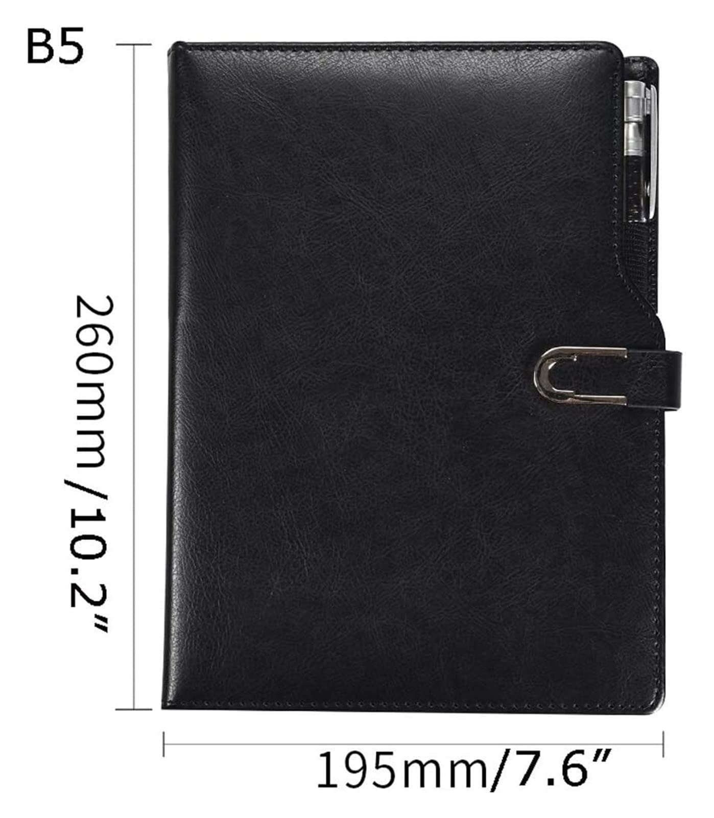 carnet, Journal en cuir vintage vierge, bloc-notes de voyage remplaçable(B,B5)