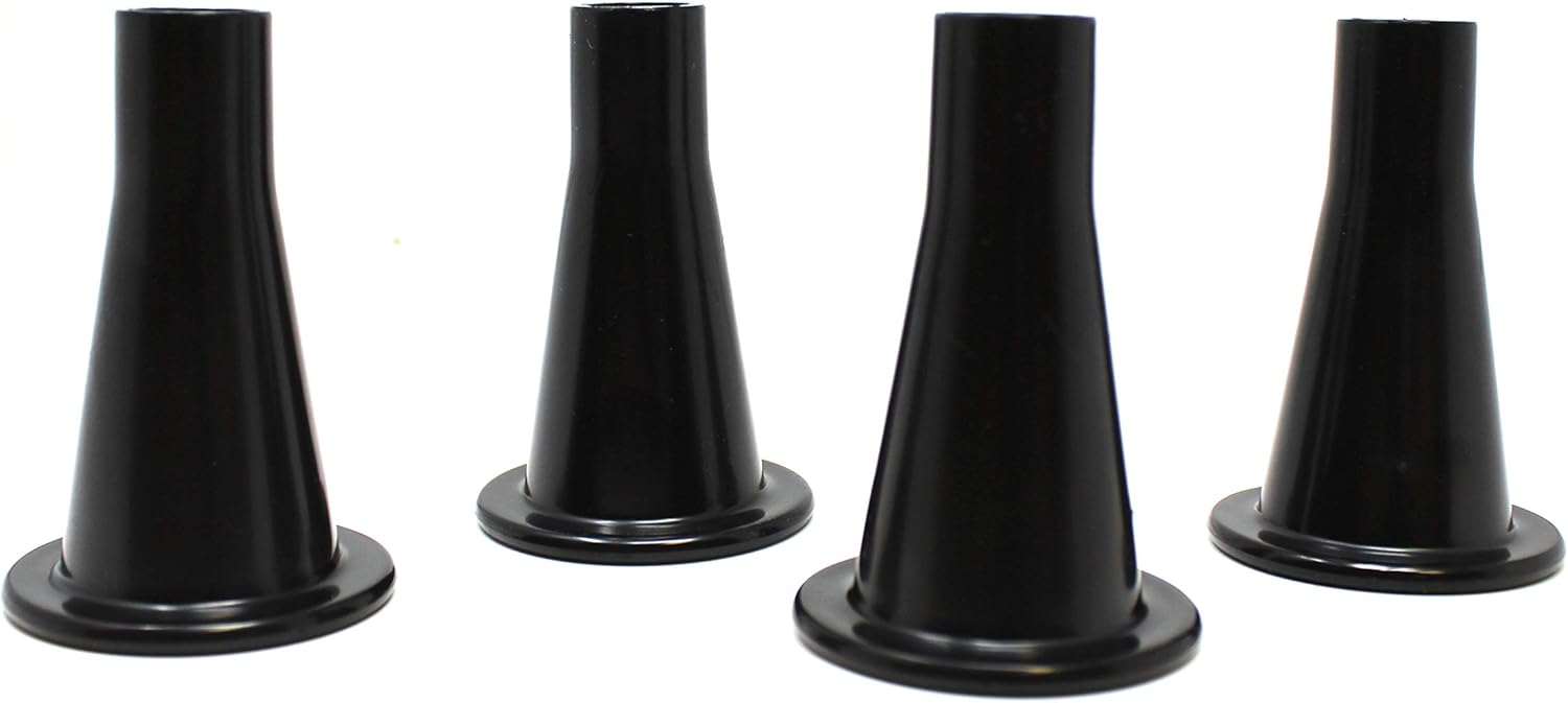 JSP Manufacturing Black Plastic 35/8” Bed Frame Feet/Glide