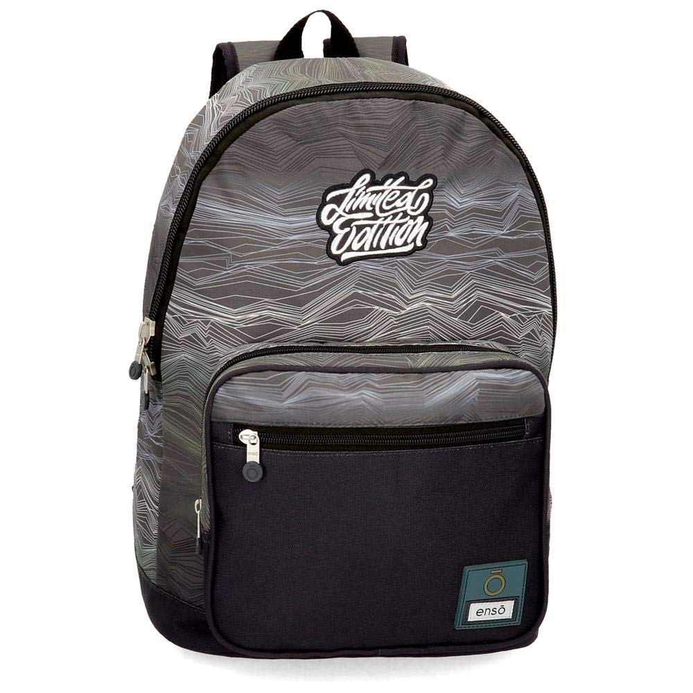 Enso Graffiti Mochila, Niño, Gris (Multicolor), 44 cm