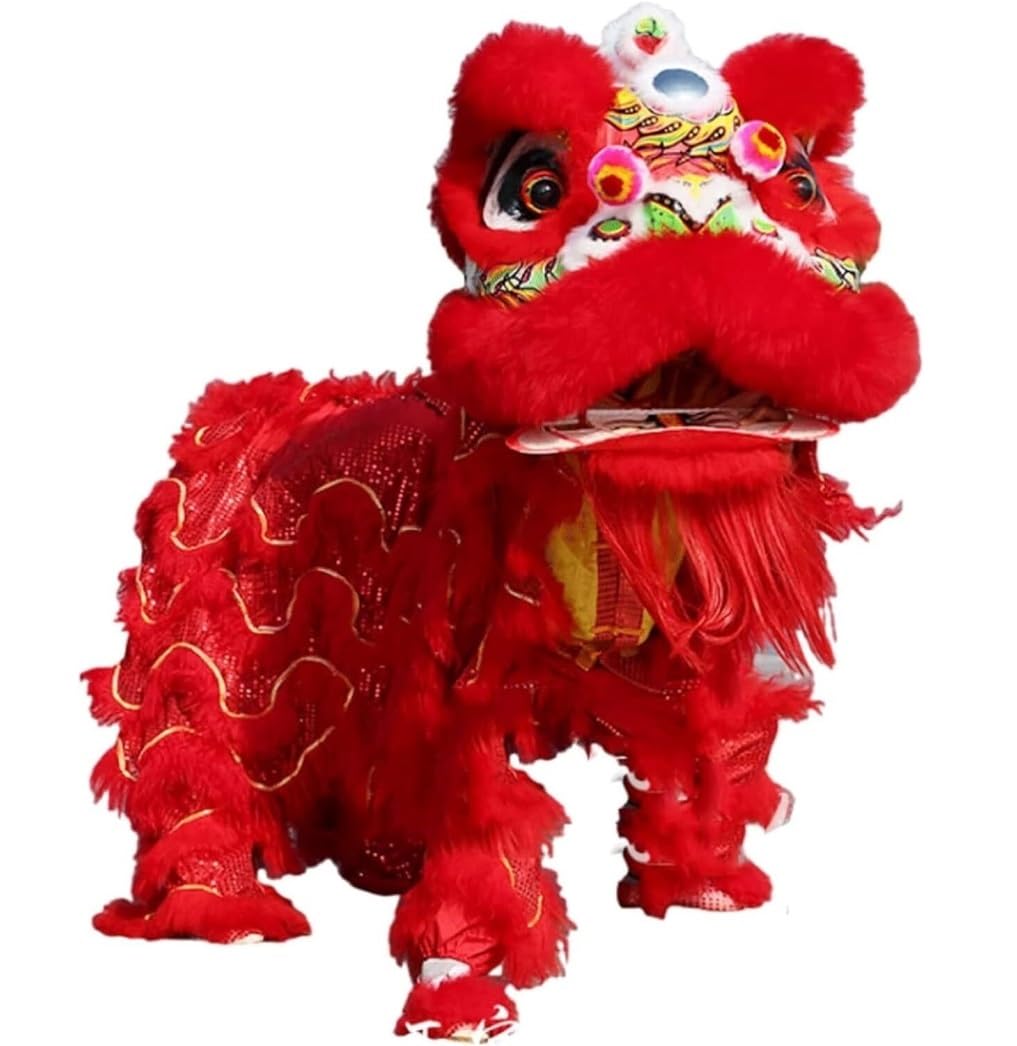 Krxsobnv C Lion Dance Lothes, Head Outdoor Sports Dragon Dance And Lion Props Wool
