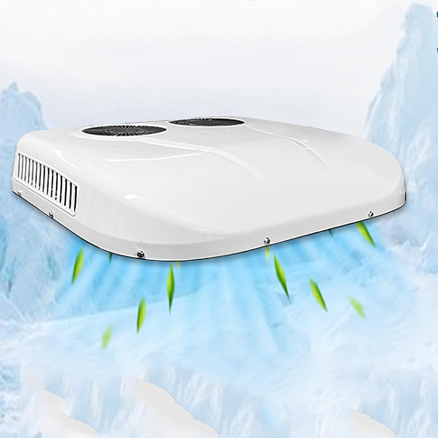 TIANQIHAO 12V Dc Rooftop Air Conditioner With Dual Inverter Technology For Campers, Motorhomes, Trucks, And Vans - Cooling Only,24v-doublehole