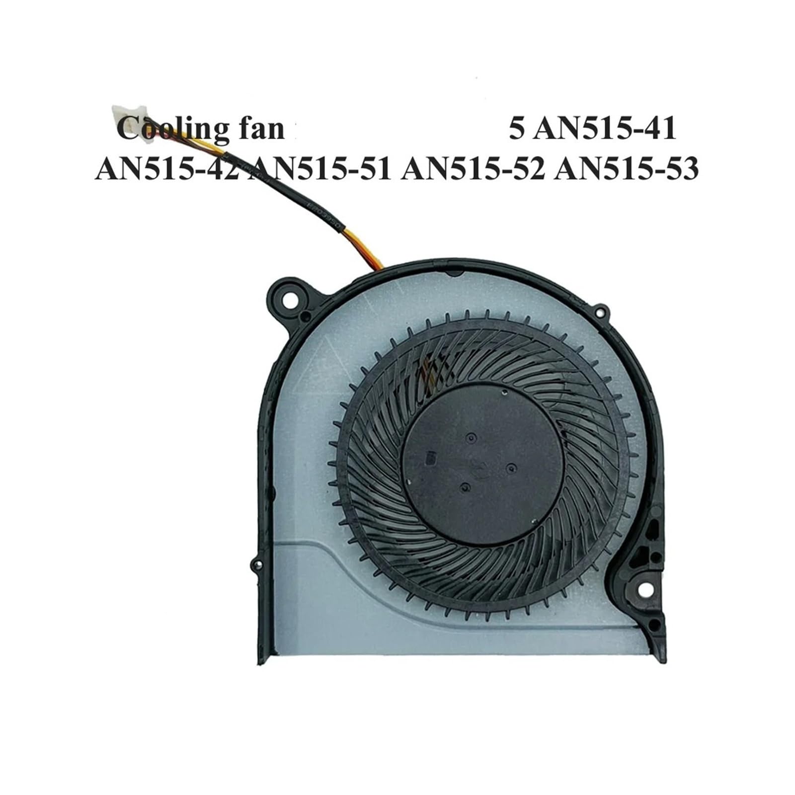 Ventilador De Refrigeración Interno De CPU for Portátil, Compatible con Acer,Nitro‑5 AN515-41 AN515-42/51/52/53, Conjunto De Ventilador DC28000JRF0 De Repuesto(No Back Cover)