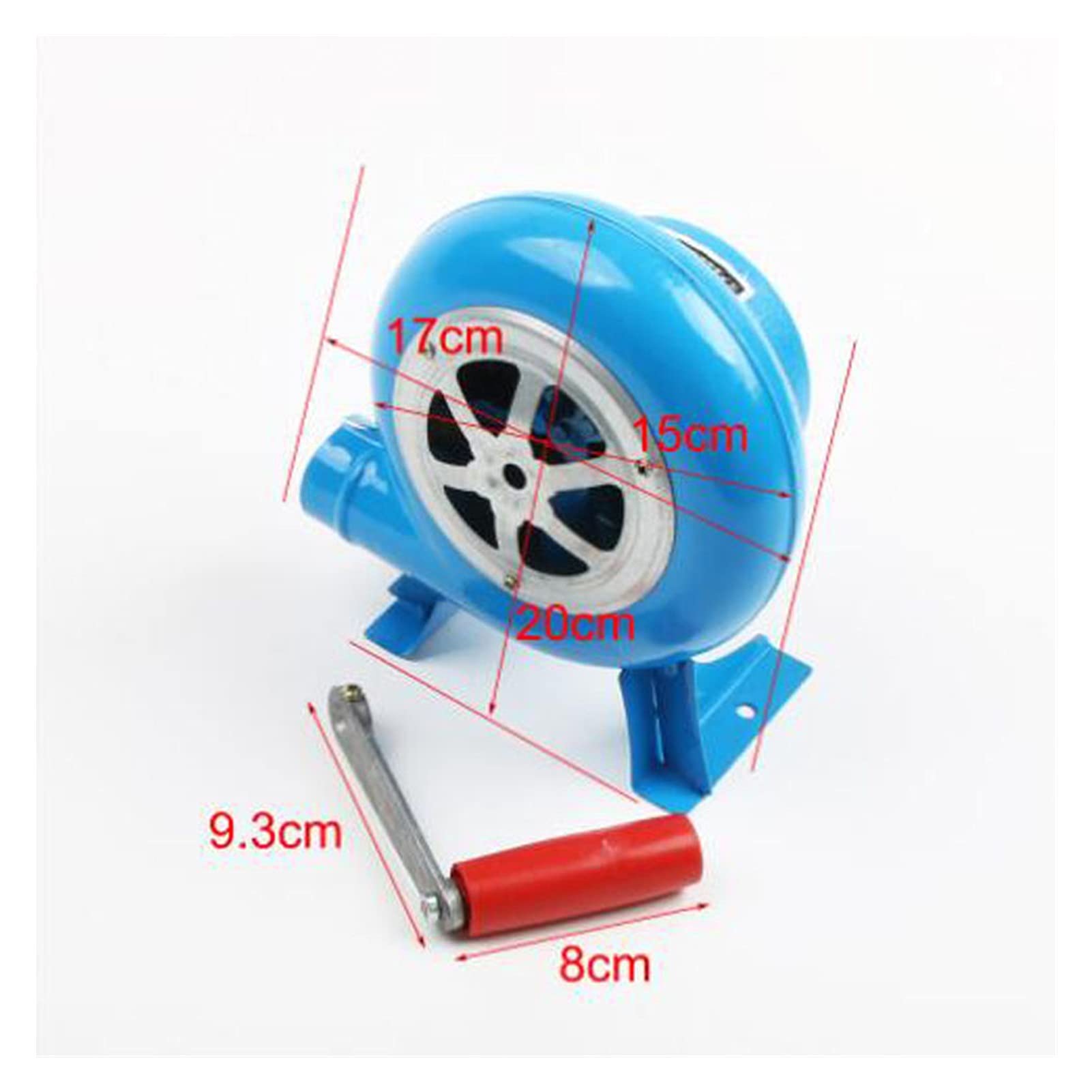 Dmuchawy, 8. 0W-300W. Metalowy przemysłowy Outdoor Grill Iron Gear Crank Dmuchawa Wentylator Ręczny Popcorn(120W)