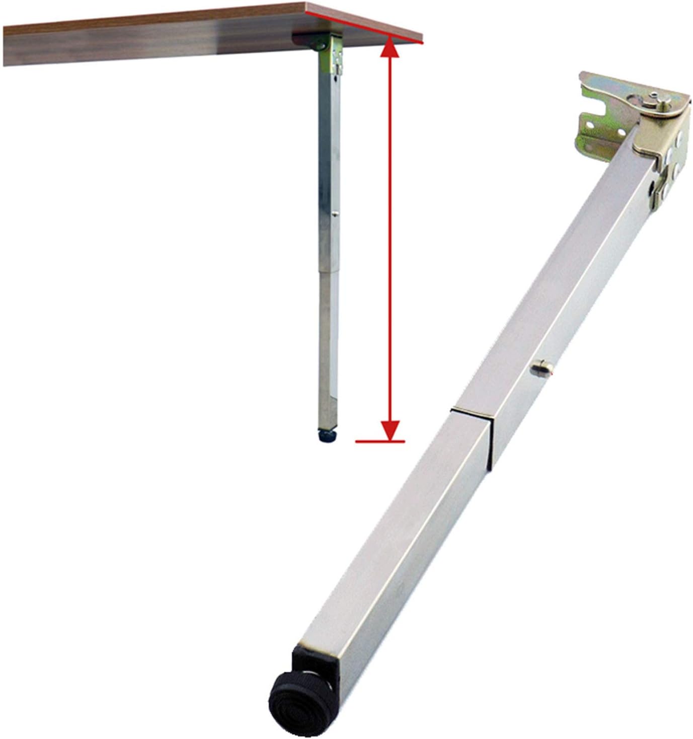 Wall Foldable Dining Table Legs, Telescopic Feet, RV Lift Legs, Bar Support Foot, 70cm