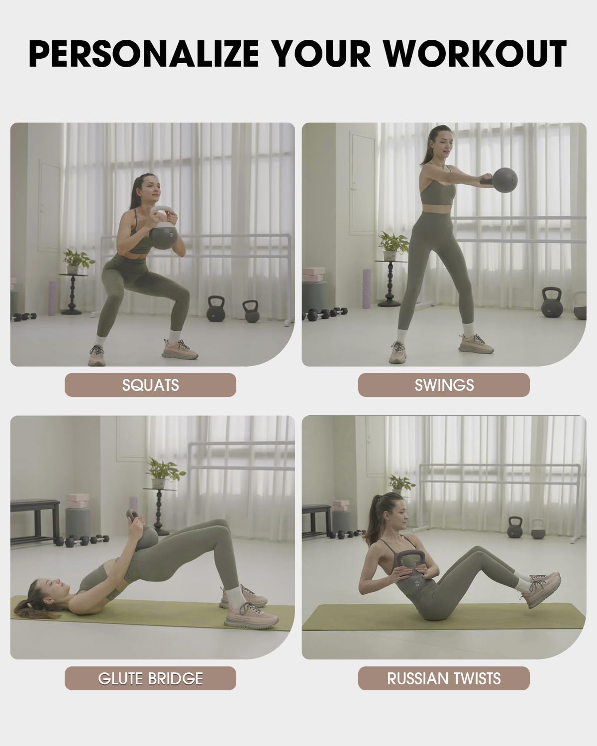 PAETA Weiche Kugelhantel für Heimfitness – rutschfester Griff & breiter Griff, weiches Kugelhantel-Set, sanfter bodenschonender Aufprall – 4,5 kg, 6,8 kg, 9 kg, für funktionelles Training zu Hause