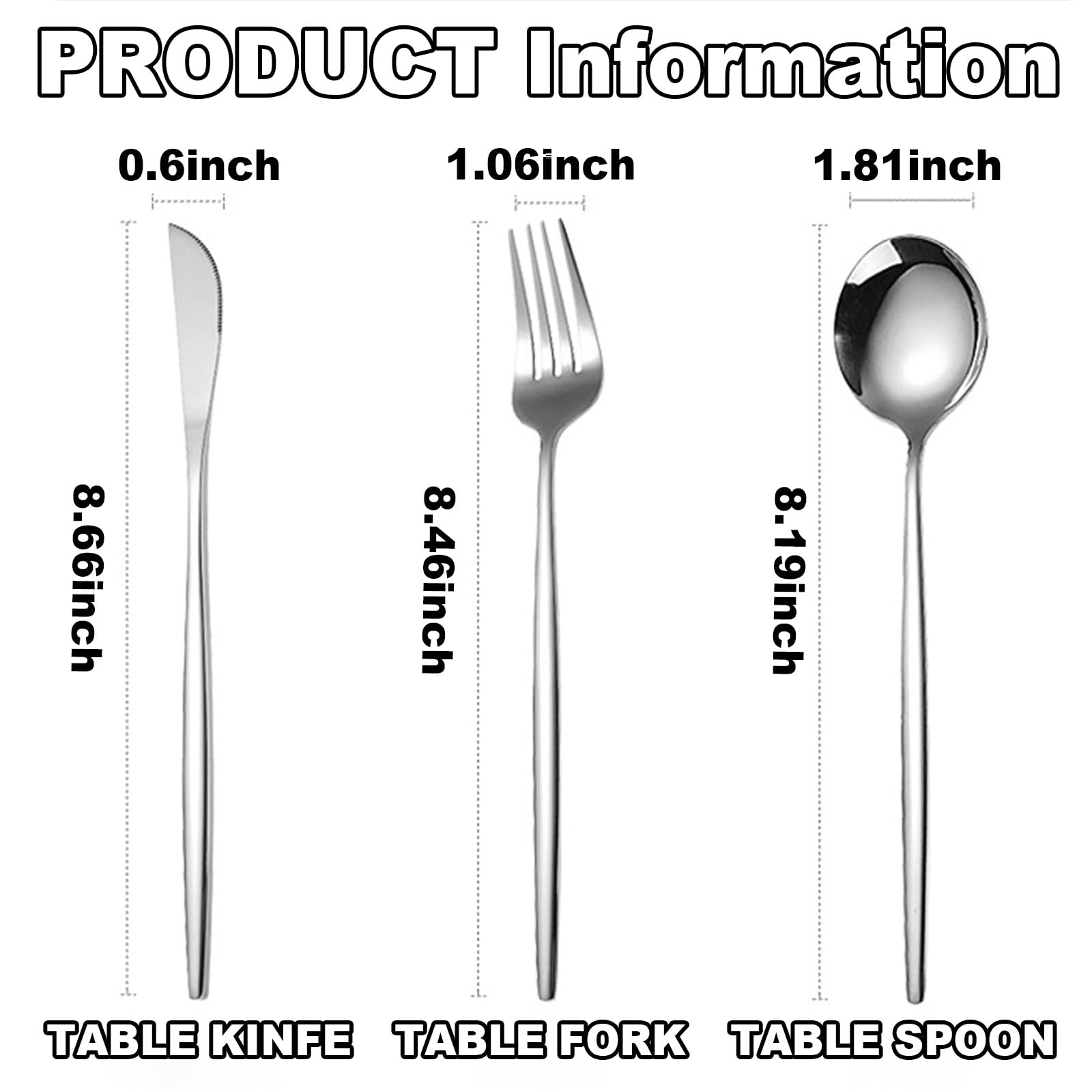 Travel Utensils with Case, Portable Silverware Set for Work, Stainless Steel Reusable Travel Cutlery Set for Camping, Picnic, Camping Gadgets