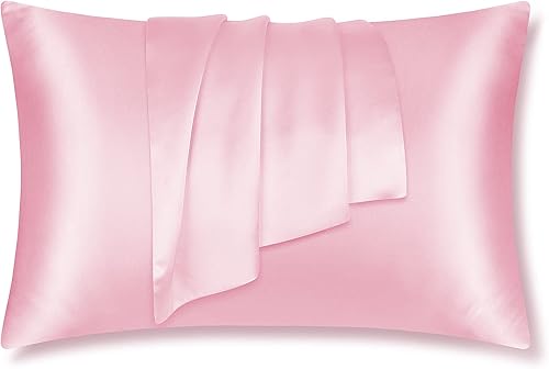 LULUSILK - Funda de almohada de seda de mora para cabello y piel 16 Momme con cremallera oculta
