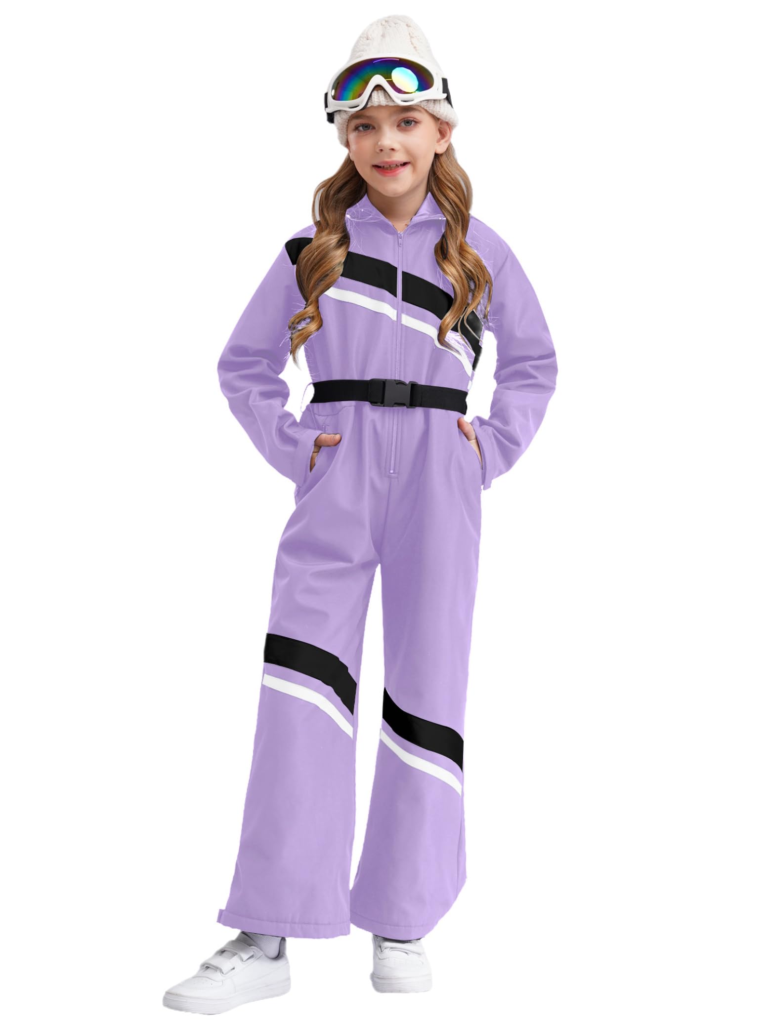 Bambini Ragazze Tuta Da Sci Un Pezzo Sci Tuta Invernale Calda Tuta Da Neve Impermeabile Antivento Vestiti Da Sci Tuta Con Cappuccio